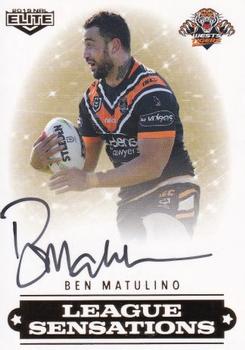 2019 NRL Elite - League Sensation Signature Series #LS16 Ben Matulino Front